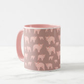 Cute Pink Pattern Mok (Voorkant links)