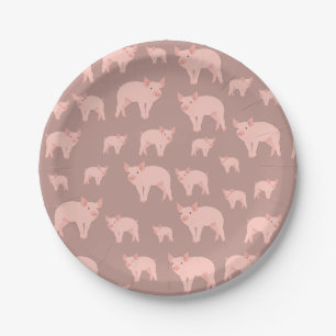 Cute Pink Pattern Papieren Bordje