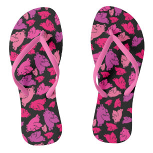 Cute Pink Pattern Teenslippers