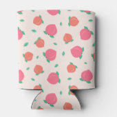 Cute Pink Peach Pattern Blikjeskoeler (Achterkant)