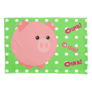 Cute Pink Pig Pillowcase Kussensloop