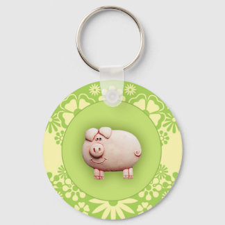 Cute Pink Pig Sleutelhanger