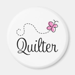 Cute Pink Quilter Gift Magneet