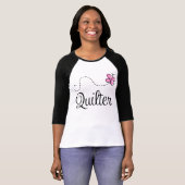 Cute Pink Quilter Gift T-shirt (Voorkant volledig)