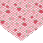 Cute Pink Red Strawberry Pset Pattern Tafelkleed (Gekanteld)