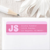 Cute Pink Return Address Labels (Insitu)