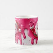 Cute Pink Santa Christmas Mug | Cozy Winter Mug (Centre)