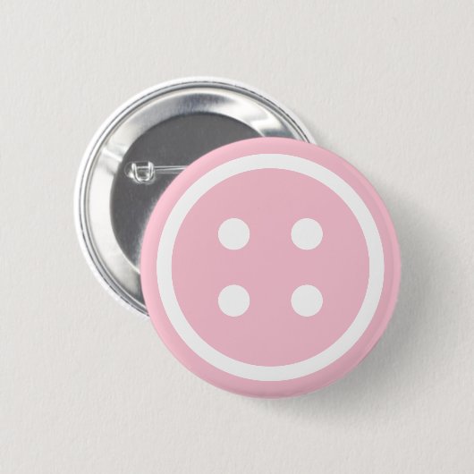 Cute Pink Sewing Button (Voorkant /achterkant)