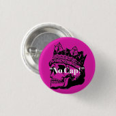 Cute Pink  Skull Crown Gepersonaliseerd Button (Voorkant /achterkant)