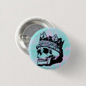 Cute Pink  Skull Crown Gepersonaliseerd Button (Voorkant /achterkant)