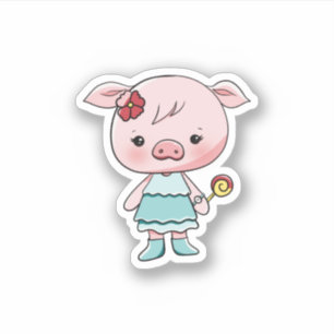 Cute Pink-stickers Sticker