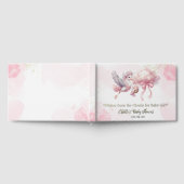 Cute Pink Stork with cloud Baby Girl Shower  (Complet)