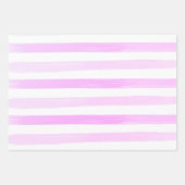 Cute Pink Stripe Collectie Girly Decoupage Inpakpapier Vel (Voorkant 2)