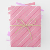 Cute Pink Stripe Collectie Girly Decoupage Inpakpapier Vel (In situ)