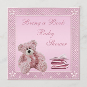 Cute Pink Teddy brengt een Baby shower uit het boe Kaart