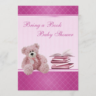 Cute Pink Teddy Elegant Breng een Baby shower uit Kaart