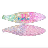 Cute Pink unicorn faux glitter monogram Basketbal (Panelen)