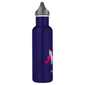 Cute Pink Unicorn met Wings Waterfles (Links)