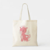 Cute Pink Unicorn Tote Bag (Achterkant)