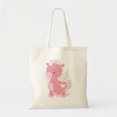 Cute Pink Unicorn Tote Bag (Voorkant)