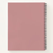 Cute Pink Watercolor Axolotl Spiral Notebook Notitieboek (Achterkant)