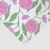 Cute Pink Waterverf Liberty Floral Pattern Girly Tissuepapier (Detail)