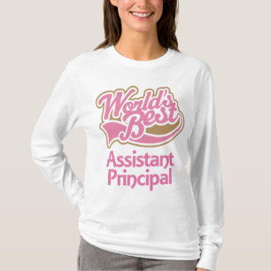 Cute Pink Worlds Best Assistant Principal T-shirt