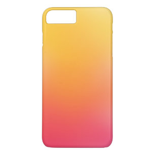 Cute Pink Yellow Oranje Ombre Girly iPhone 8 Plus / 7 Plus Hoesje