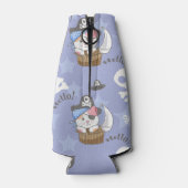 Cute Pirate Kitten Pattern Flesjeskoeler (Achterkant)