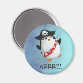 Cute Pirate Penguin Magneet (Voorkant / Achterkant)