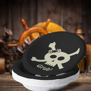 Cute Pirate Skull, gepersonaliseerde papieren Bord
