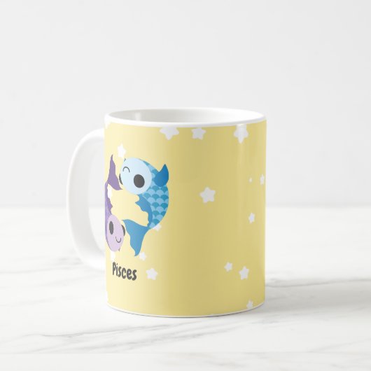 Cute Pisces Café Mug (Devant gauche)