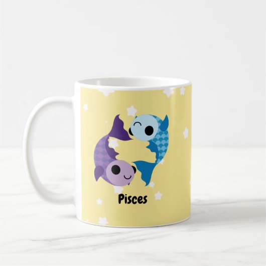 Cute Pisces Café Mug (Gauche)