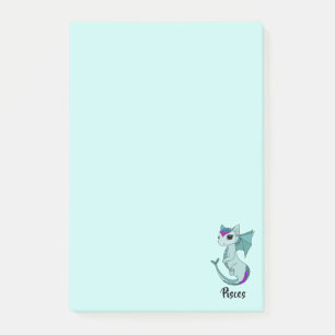 Cute Pisces Dragon design zodiac post-it notes