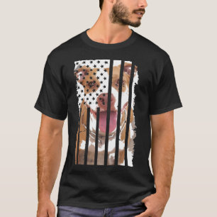 Cute Pit Bull Dog Afbeelding Puppy American US Fla T-shirt