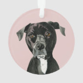 Cute Pit Bull Dog Ornament (achterkant)