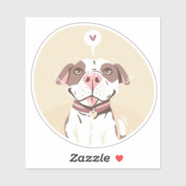 Cute Pit Bull Sticker