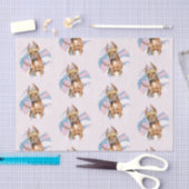 Cute Pit Bull Terrier Dog Illustratiepatroon Tissuepapier (Craft)