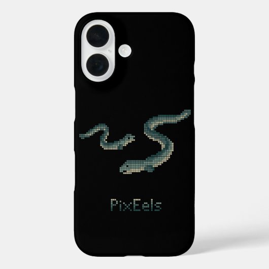 Cute "PixEels" Pixelated Eels Graphic Case-Mate iPhone Case (Achterkant)