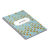 Cute Pixel Art Honey Beer Fles Pattern Notitieboek (Rechterzijde)