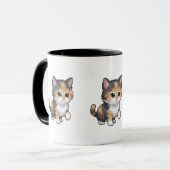 Cute Pixel Art Kitten Mug (Devant gauche)
