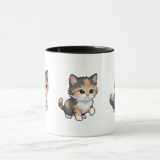 Cute Pixel Art Kitten Mug Mok