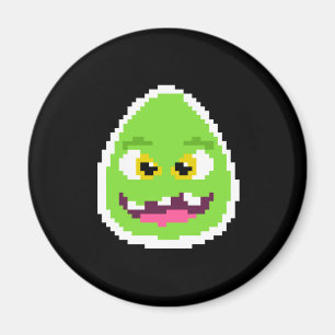 Cute pixeled egg monster mok magneet