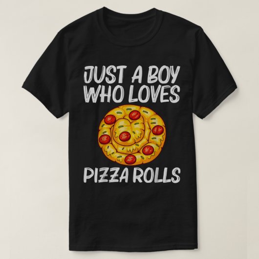 Cute Pizza Roll Design for Boys Kinder Pizza Snack T-shirt (Design voorkant)