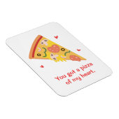 Cute Pizza van mijn Heart Pun Love Humor Magneet (Rechterzijde)