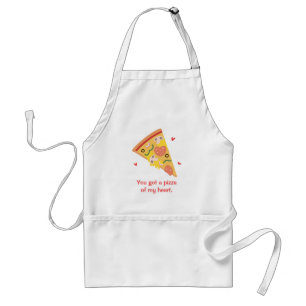 Cute Pizza van mijn Heart Pun Love Humor Standaard Schort