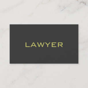 Cute Plain Gray Attorney at Law Visitekaartje