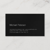 Cute Plain Grey Black Fitness Visitekaartje (Achterkant)