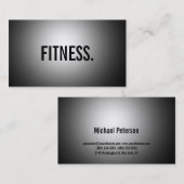 Cute Plain Grey Fitness Visitekaartje (Voorkant / Achterkant)