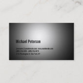 Cute Plain Grey Pattern Fitness Visitekaartje (Achterkant)